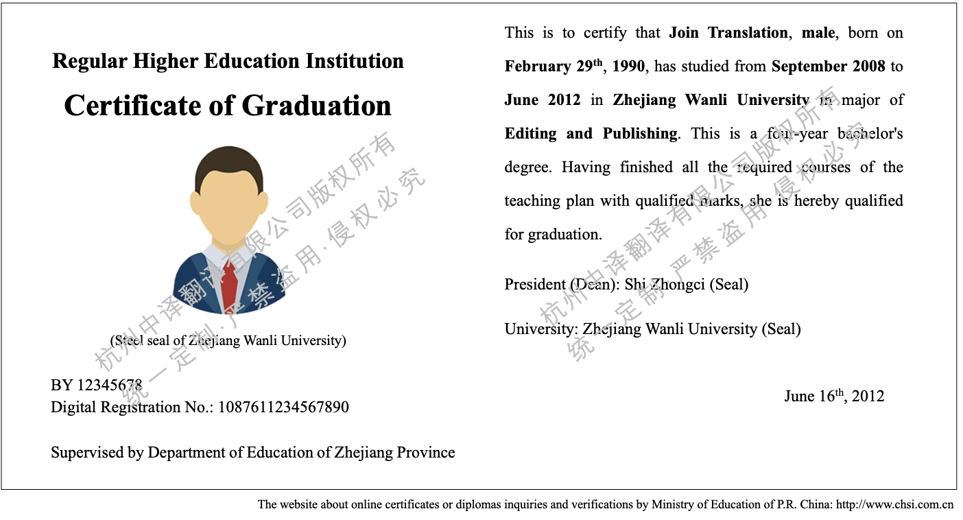 浙江萬(wàn)里學(xué)院畢業(yè)證書(shū)翻譯英文.png